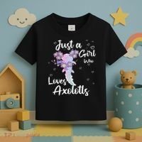 Just A Girl Who Loves Axolotls Toddler T-Shirt thumb 3