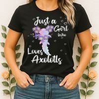 Just A Girl Who Loves Axolotls Women's T-Shirt thumb 2