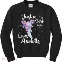 Just A Girl Who Loves Axolotls Kids Sweatshirt thumb 0