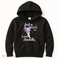 Just A Girl Who Loves Axolotls Kids Hoodie thumb 0