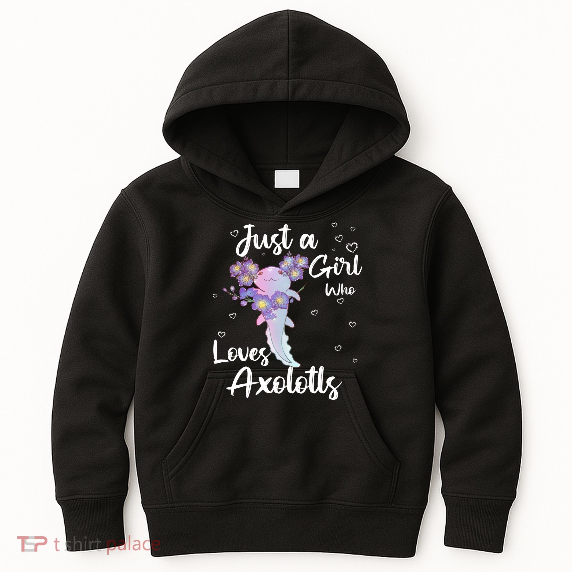 Just A Girl Who Loves Axolotls Kids Hoodie