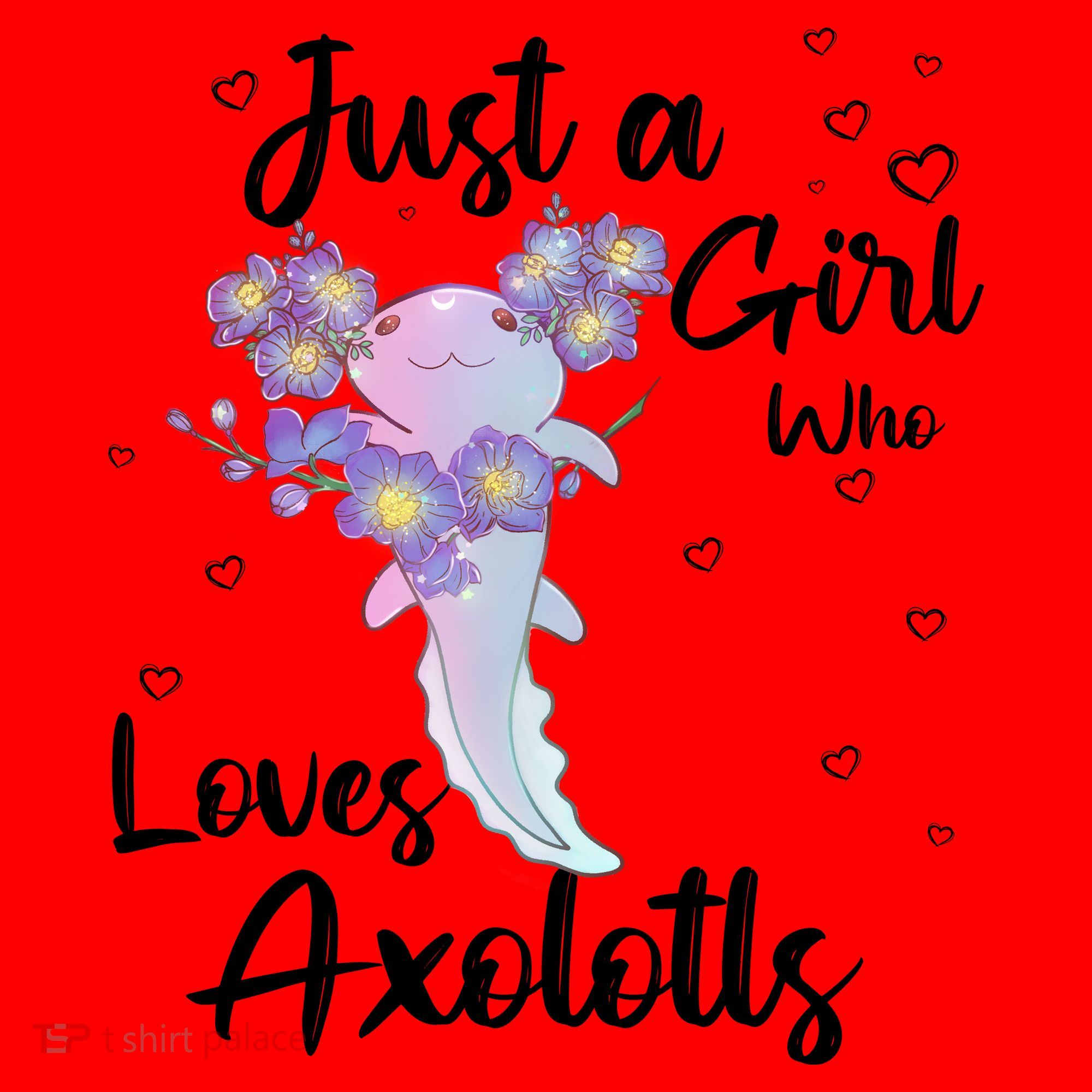 Just A Girl Who Loves Axolotls Santa Hat