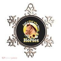 Just A Girl Who Loves Horses Riding Ornament thumb 0
