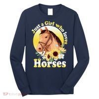 Just A Girl Who Loves Horses Riding Long Sleeve Shirt thumb 0