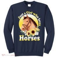 Just A Girl Who Loves Horses Riding Sweatshirt thumb 0