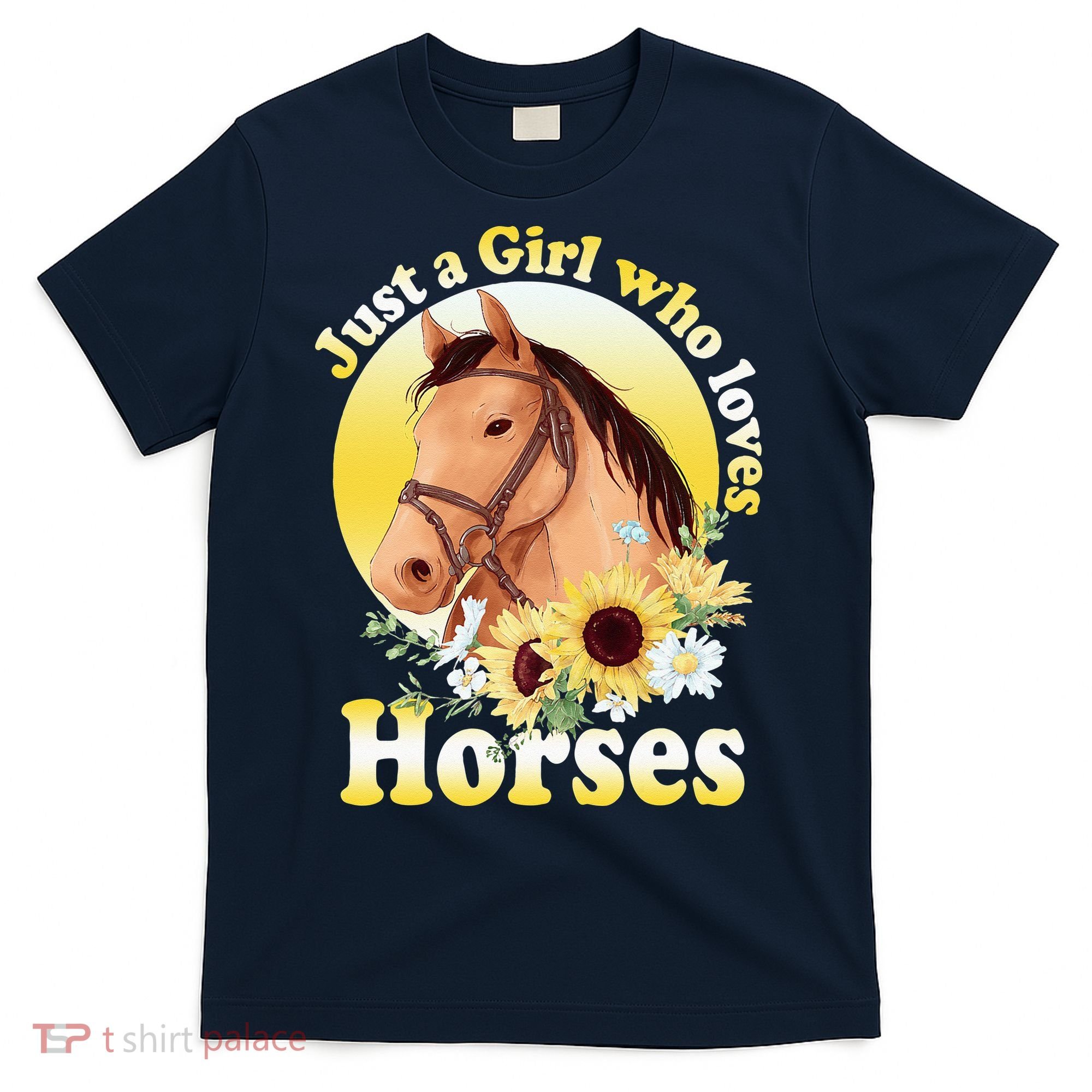 Just A Girl Who Loves Horses Riding T-Shirt