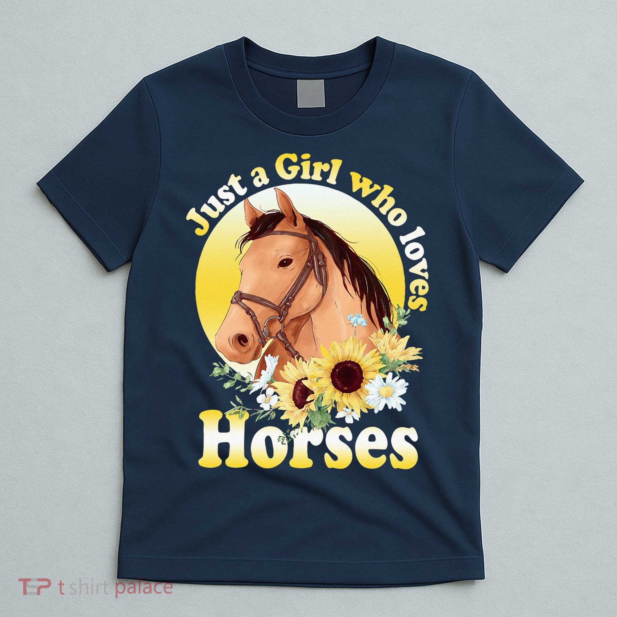 Just A Girl Who Loves Horses Riding T-Shirt