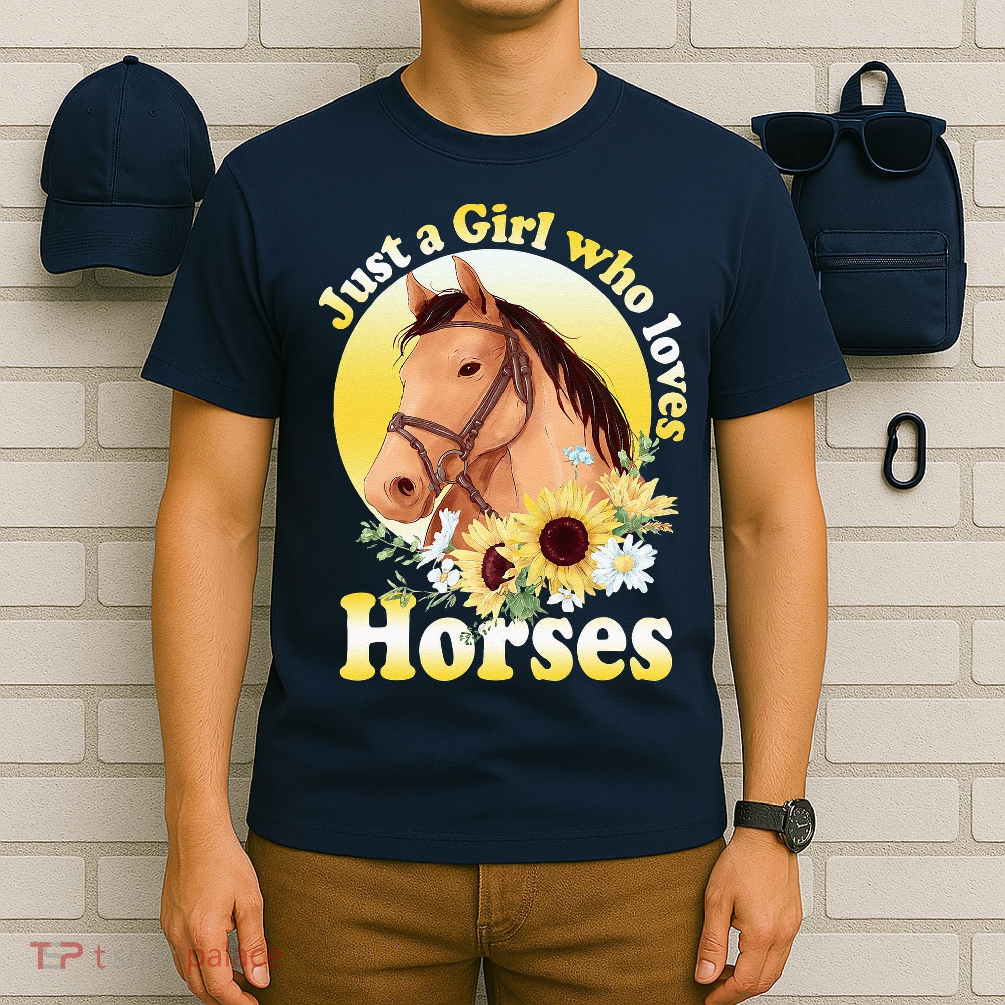 Just A Girl Who Loves Horses Riding T-Shirt