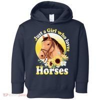 Just A Girl Who Loves Horses Riding Toddler Hoodie thumb 0