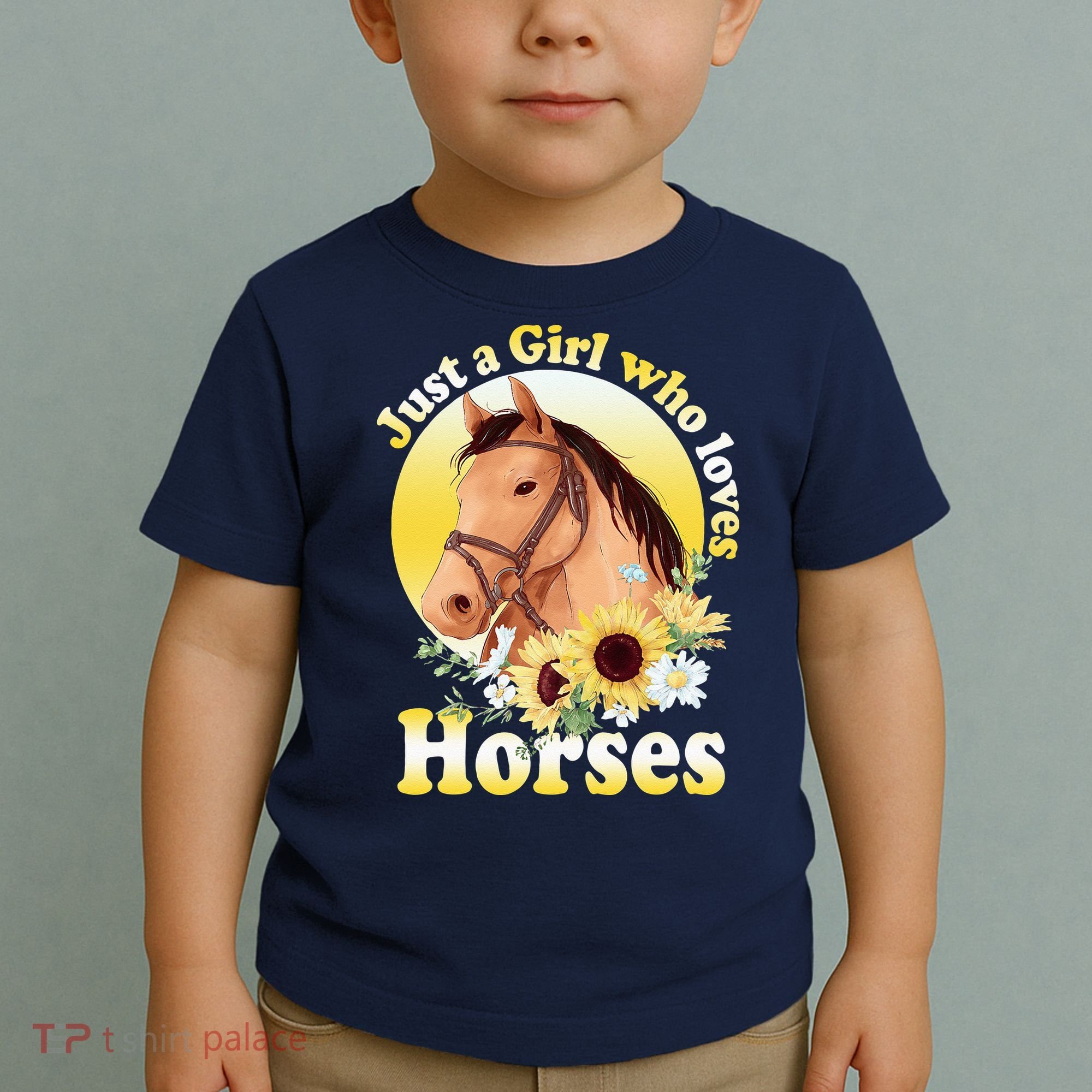 Just A Girl Who Loves Horses Riding Toddler T-Shirt