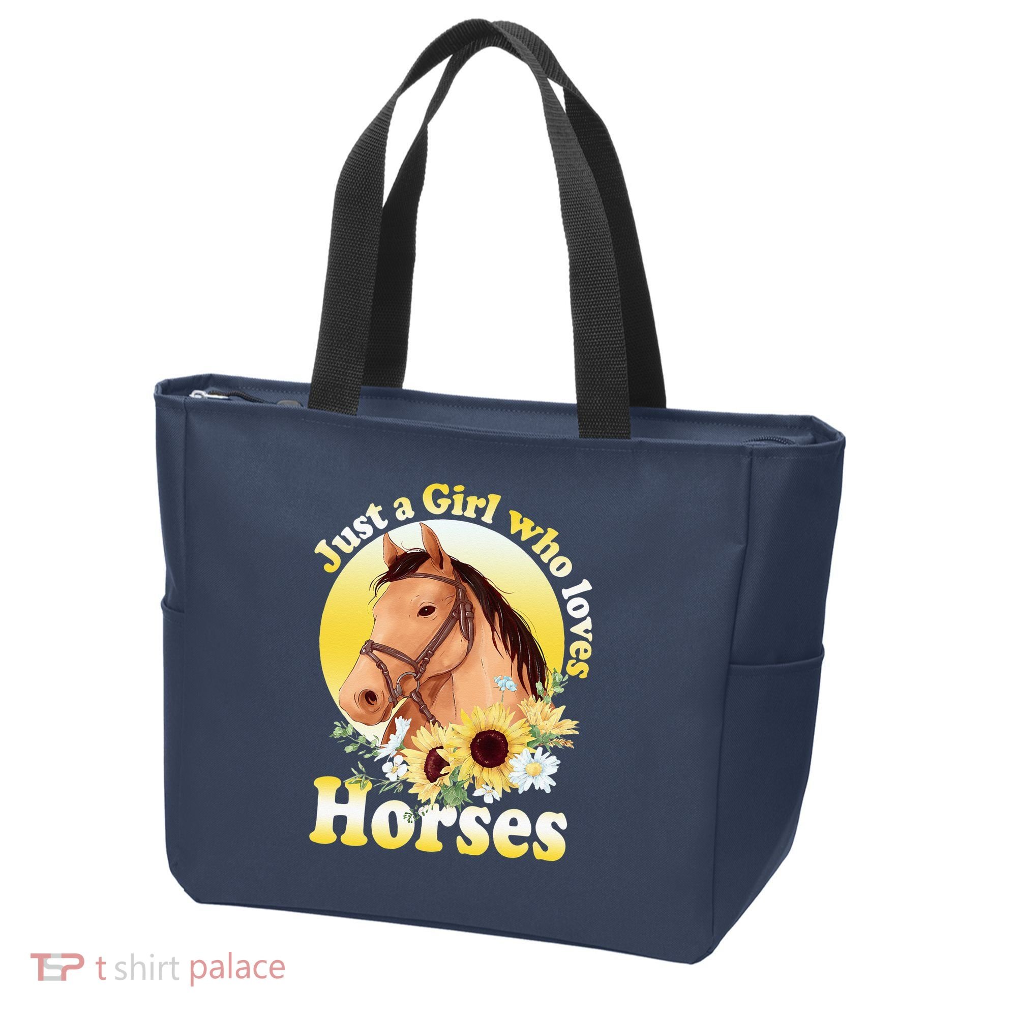 Just A Girl Who Loves Horses Riding Tote Bag
