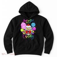 Just A Girl Who Loves Candy, Rainbow Sweets Tester Gift Hoodie thumb 0