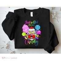 Just A Girl Who Loves Candy, Rainbow Sweets Tester Gift Sweatshirt thumb 2