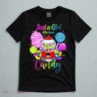 Just A Girl Who Loves Candy, Rainbow Sweets Tester Gift T-Shirt thumb 5
