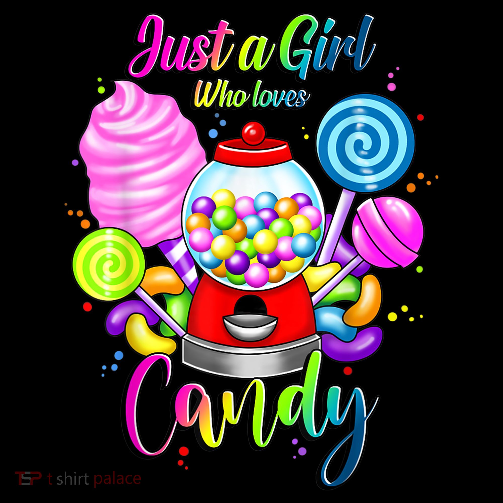 Just A Girl Who Loves Candy, Rainbow Sweets Tester Gift Coffee Mug