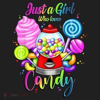 Just A Girl Who Loves Candy, Rainbow Sweets Tester Gift Beanie thumb 2
