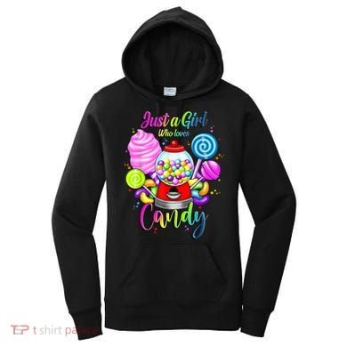 Just A Girl Who Loves Candy, Rainbow Sweets Tester Gift Women's Hoodie