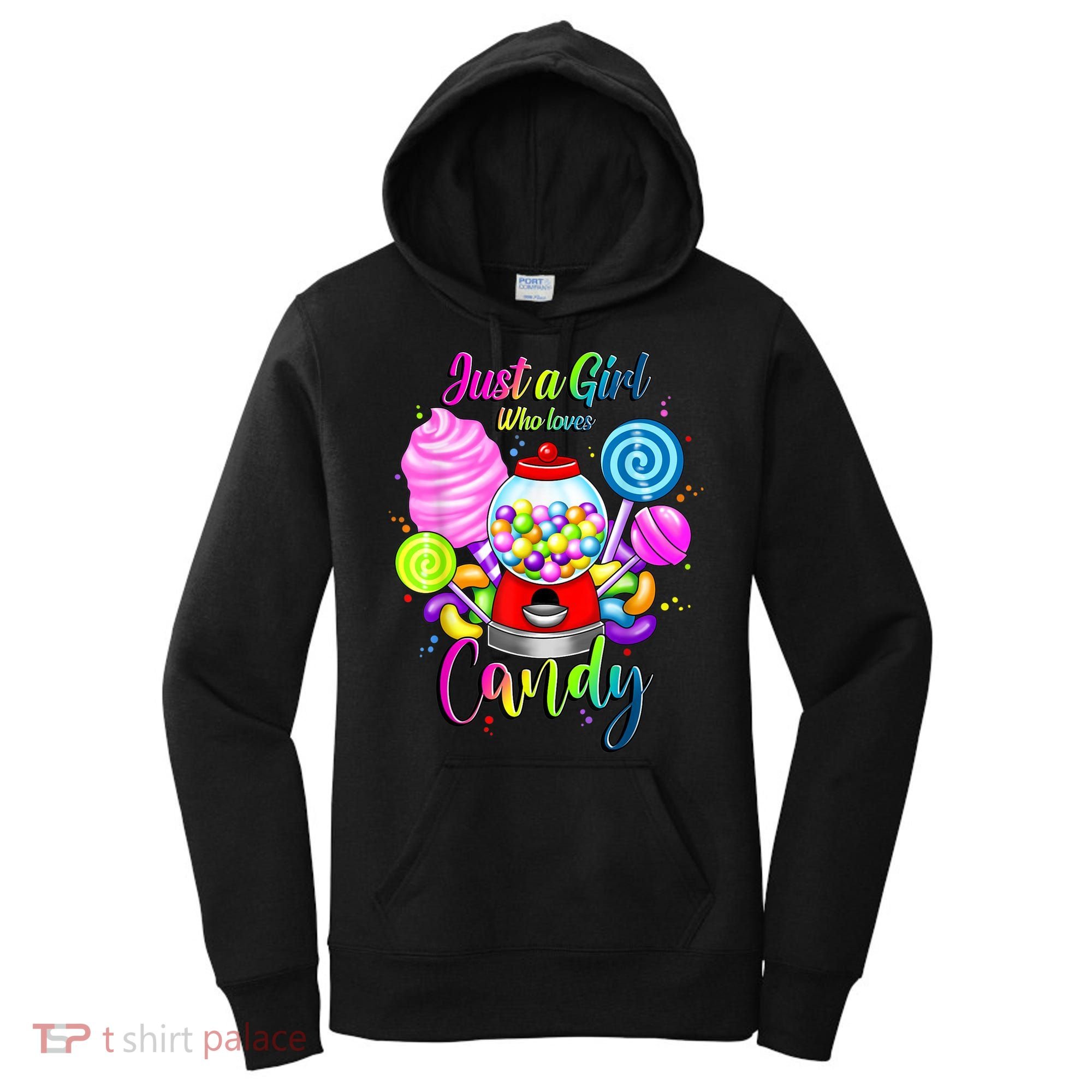 Just A Girl Who Loves Candy, Rainbow Sweets Tester Gift Women's Hoodie