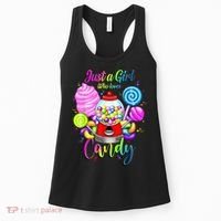 Just A Girl Who Loves Candy, Rainbow Sweets Tester Gift Women's Tank Top thumb 0