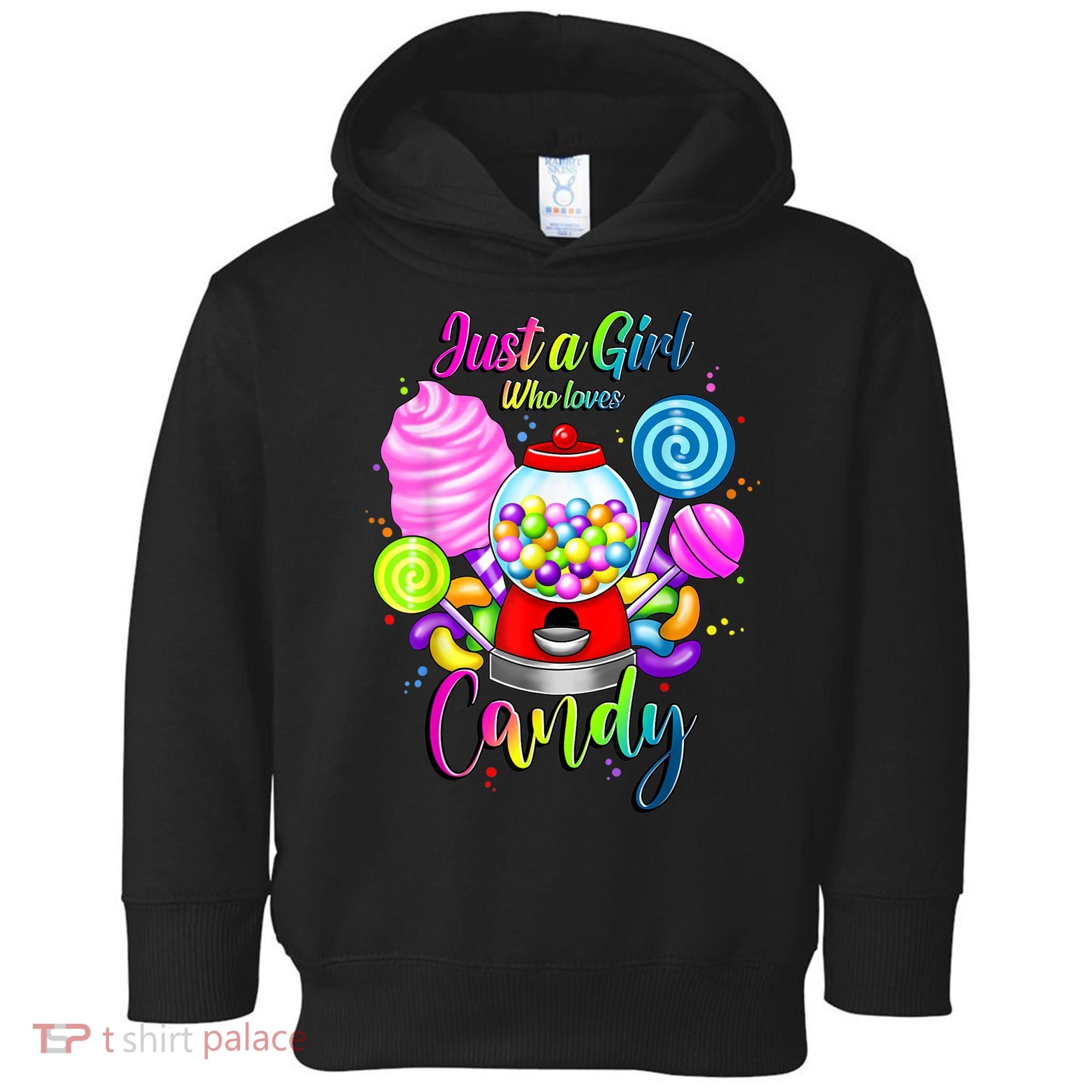 Just A Girl Who Loves Candy, Rainbow Sweets Tester Gift Toddler Hoodie