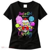 Just A Girl Who Loves Candy, Rainbow Sweets Tester Gift Women's T-Shirt thumb 0