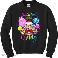 Just A Girl Who Loves Candy, Rainbow Sweets Tester Gift Kids Sweatshirt thumb 0