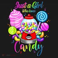 Just A Girl Who Loves Candy, Rainbow Sweets Tester Gift Kids Sweatshirt thumb 2