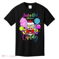 Just A Girl Who Loves Candy, Rainbow Sweets Tester Gift Kids T-Shirt thumb 0