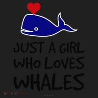 Just A Girl Who Loves Whales . Funny Whale Lover Gift Beanie thumb 2