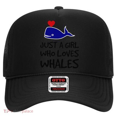 Just A Girl Who Loves Whales . Funny Whale Lover Gift Hat