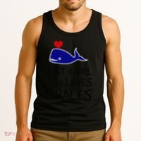Just A Girl Who Loves Whales . Funny Whale Lover Gift Tank Top thumb 3