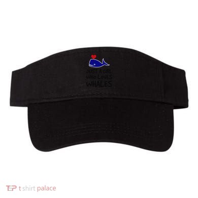 Just A Girl Who Loves Whales . Funny Whale Lover Gift Visor