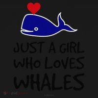Just A Girl Who Loves Whales . Funny Whale Lover Gift Kids Long Sleeve Shirt thumb 2