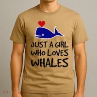 Just A Girl Who Loves Whales . Funny Whale Lover Gift T-Shirt thumb 3