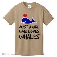 Just A Girl Who Loves Whales . Funny Whale Lover Gift Kids T-Shirt thumb 0