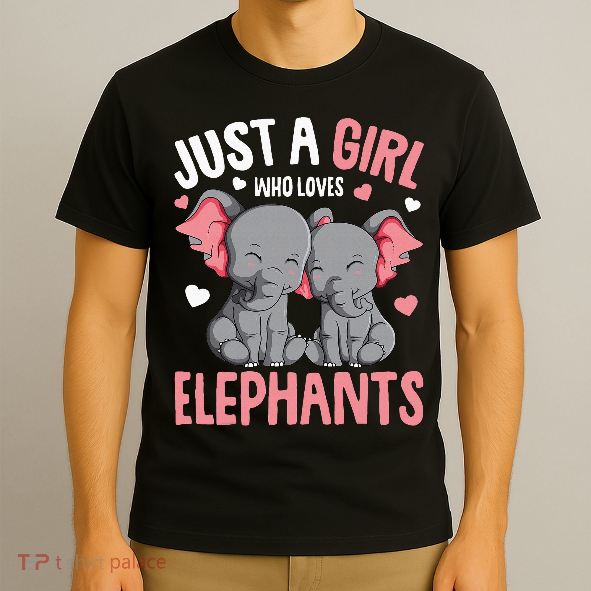 Just A Girl Who Loves Elephants Elephant Lover T-Shirt