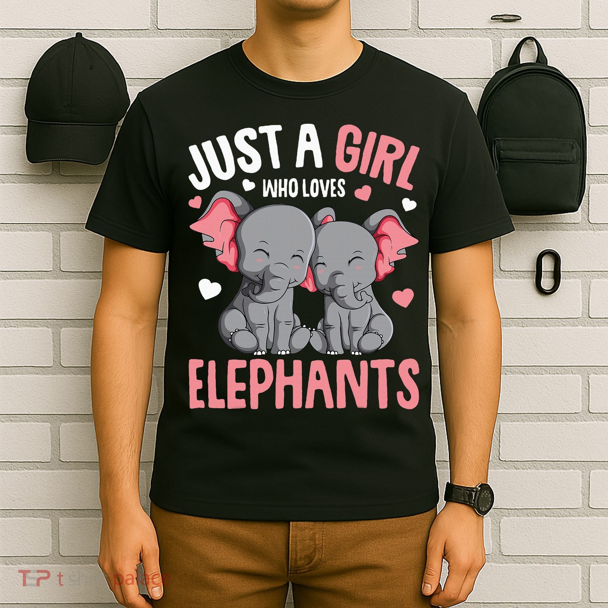Just A Girl Who Loves Elephants Elephant Lover T-Shirt