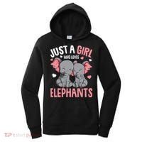 Just A Girl Who Loves Elephants Elephant Lover Women's Hoodie thumb 0