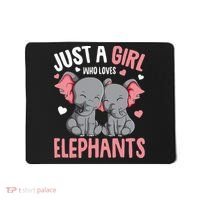 Just A Girl Who Loves Elephants Elephant Lover Mousepad thumb 0