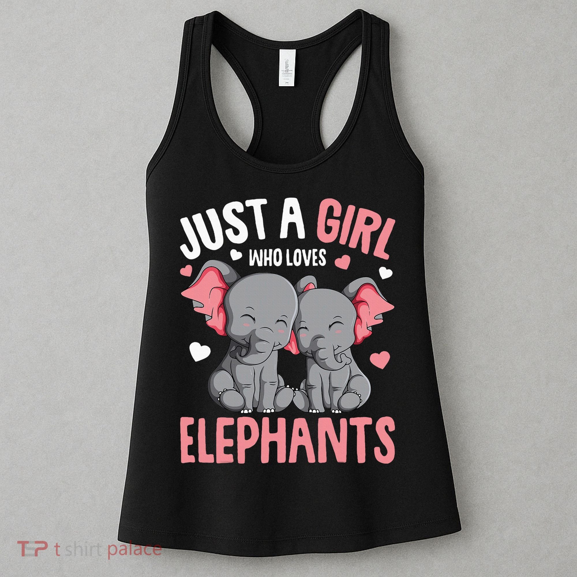 Just A Girl Who Loves Elephants Elephant Lover Women's Tank Top