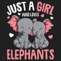 Just A Girl Who Loves Elephants Elephant Lover Hat thumb 2