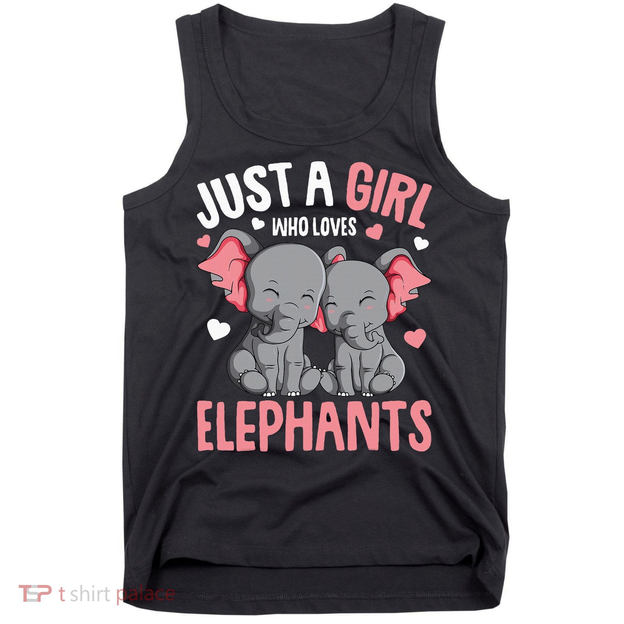 Just A Girl Who Loves Elephants Elephant Lover Tank Top