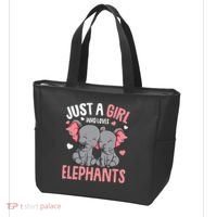 Just A Girl Who Loves Elephants Elephant Lover Tote Bag thumb 3