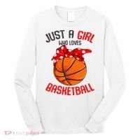 Just a Girl who Loves Basketball Long Sleeve Shirt thumb 0