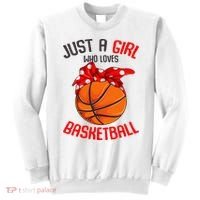 Just a Girl who Loves Basketball Sweatshirt thumb 0