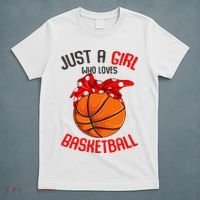 Just a Girl who Loves Basketball T-Shirt thumb 5