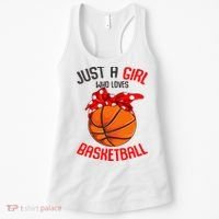 Just a Girl who Loves Basketball Women's Tank Top thumb 0