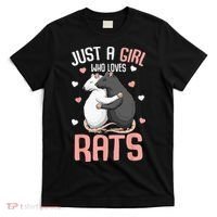 Just A Girl Who Loves Rats Kids Women Rat Lover T-Shirt thumb 0