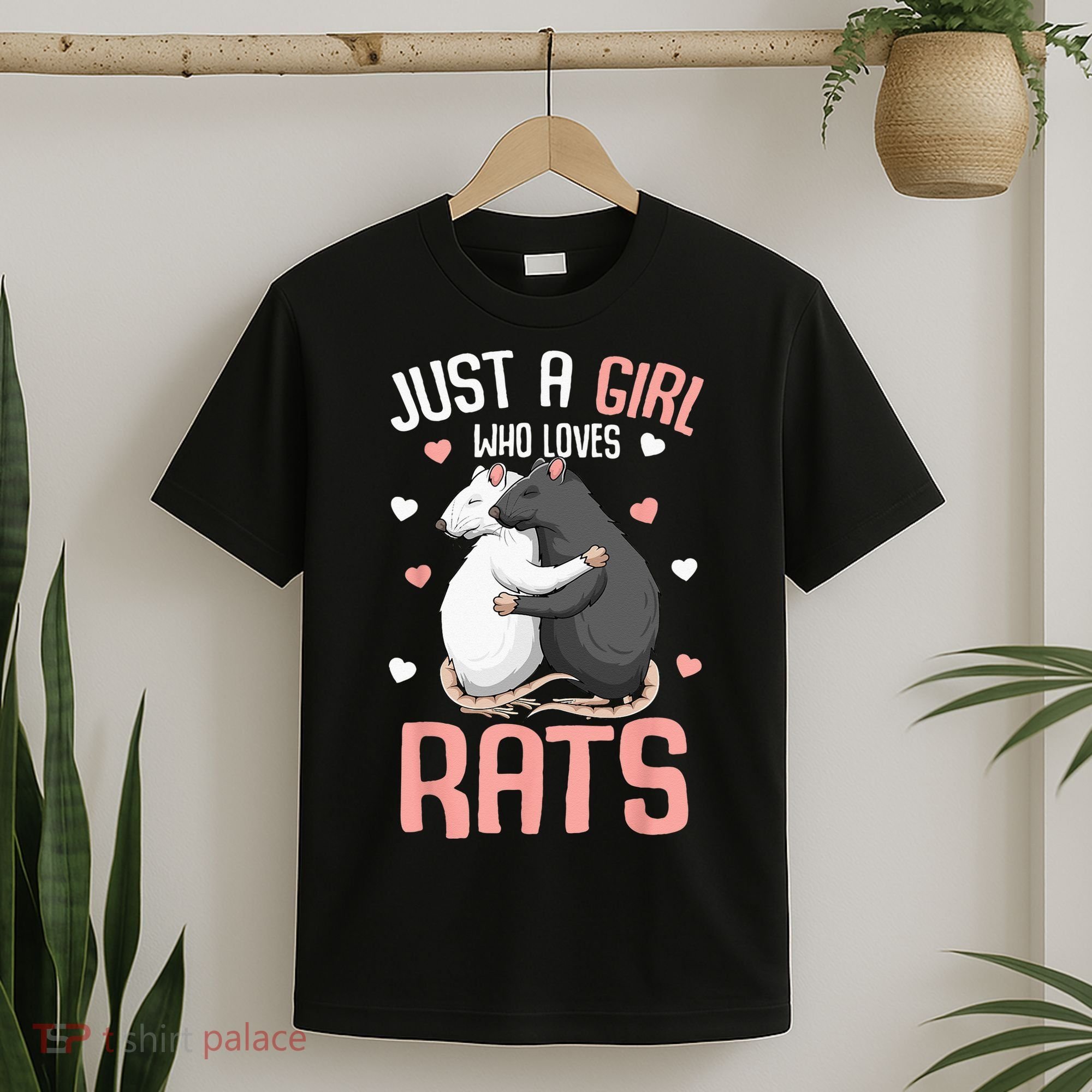 Just A Girl Who Loves Rats Kids Women Rat Lover T-Shirt