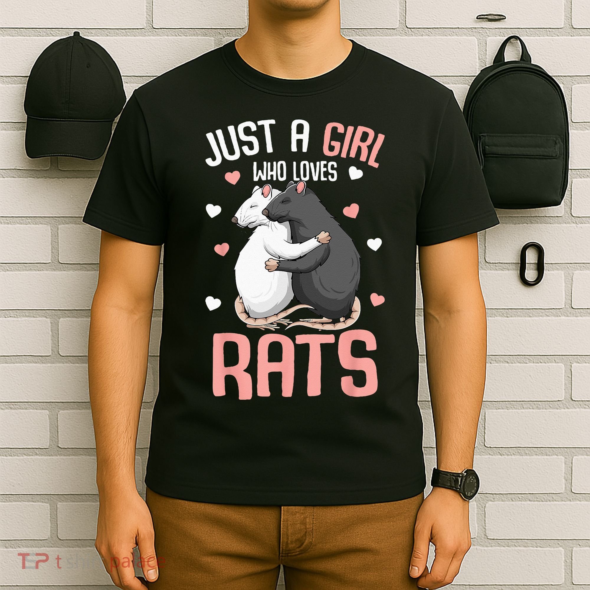 Just A Girl Who Loves Rats Kids Women Rat Lover T-Shirt